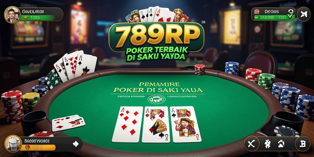 Screenshot gameplay <strong>789RP</strong> yang menampilkan suasana permainan poker yang intens.