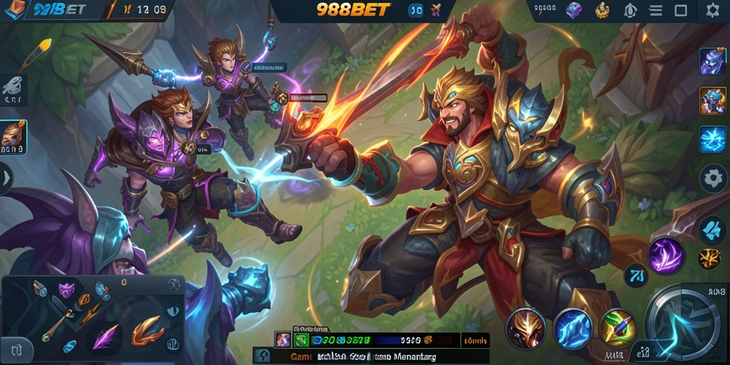 Tampilan gameplay seru dan menegangkan di 988BET.
