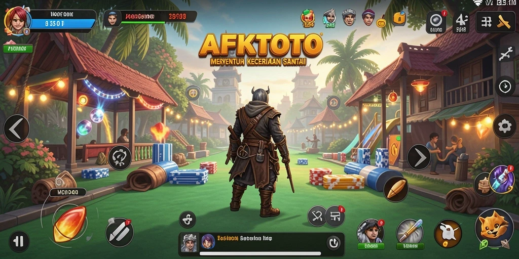 Tampilan gameplay yang ceria dan menawan di AFKTOTO.