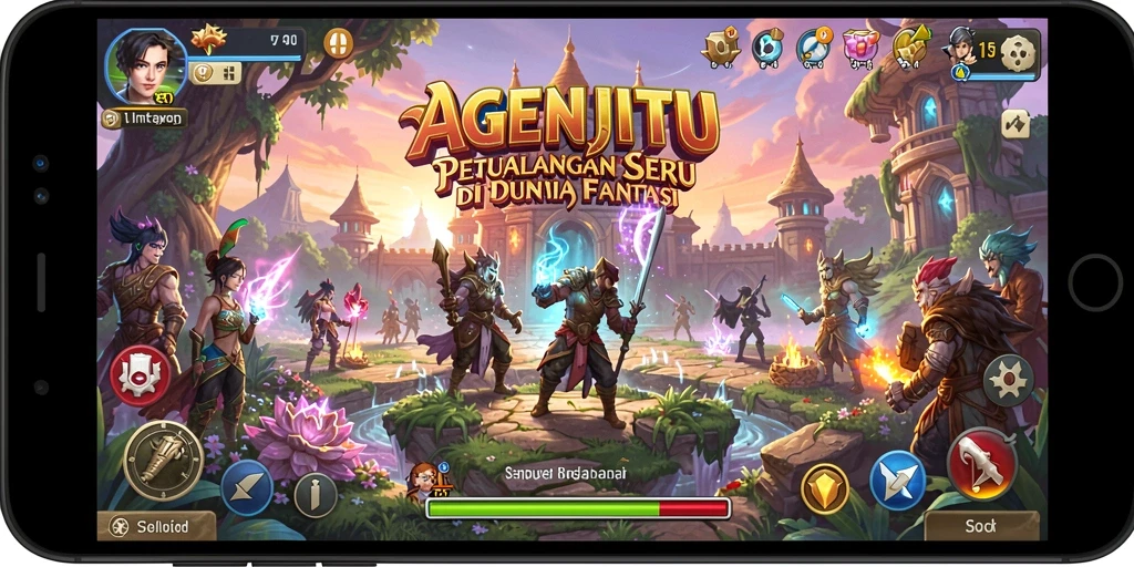 Gameplay AGENJITU yang menegangkan di dunia petualangan