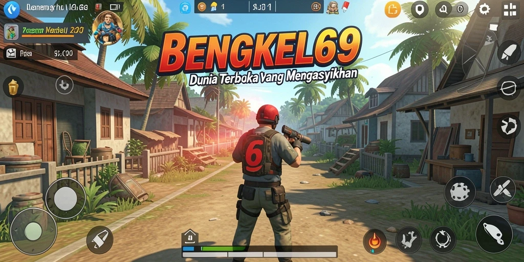 Tampilan gameplay BENGKEL69 yang menawan di dunia terbuka.