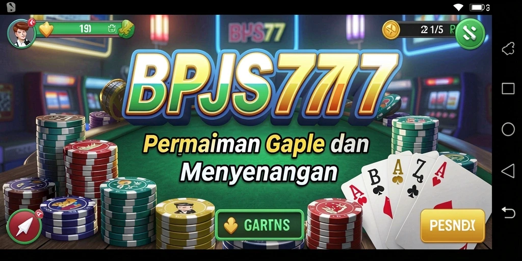 Tampilan menarik dari gameplay Gaple di BPJS777.
