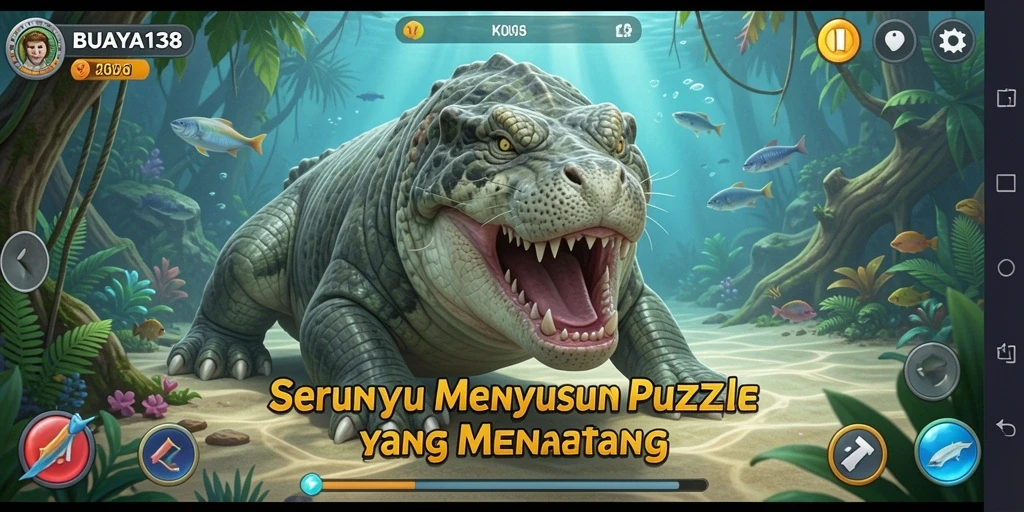 Tampilan gameplay puzzle dari BUAYA138 yang seru dan menantang.