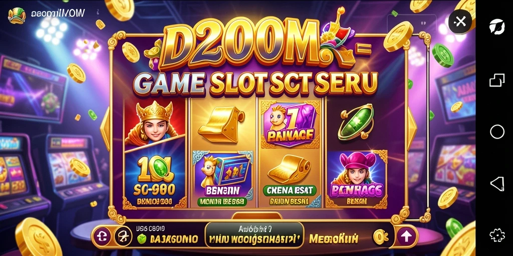 Screenshot D200M menampilkan gameplay Slot yang menegangkan dan menarik.