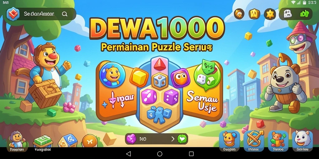 Screenshot gameplay DEWA1000 yang penuh teka-teki.