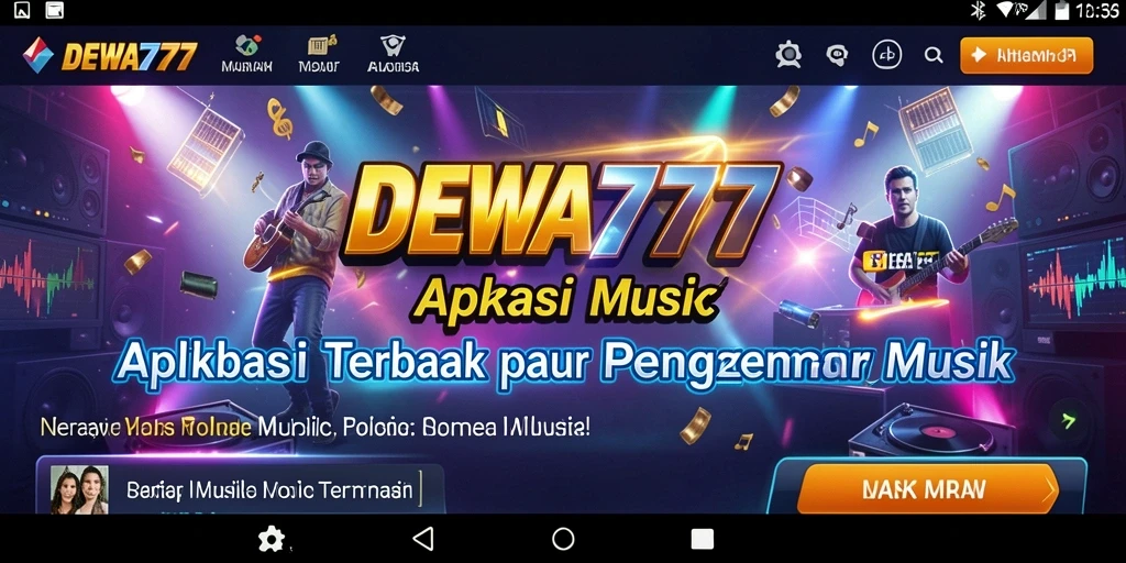 Tampilan gameplay DEWA777 yang menampilkan interaksi musik yang menarik.