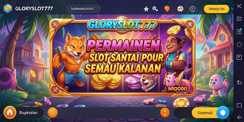 Tangkapan layar GLORYSLOT777 menunjukkan keseruan gameplay slot.