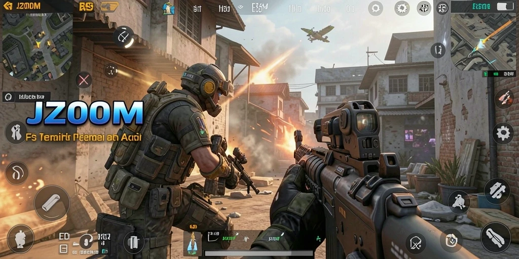 Tampilan gameplay J200M yang mendebarkan dan penuh aksi