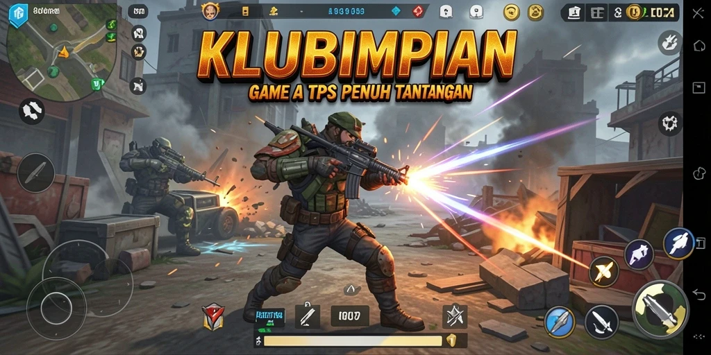 Screenshot gameplay menunjukkan aksi mendebarkan dalam <strong>KLUBIMPIAN</strong>.