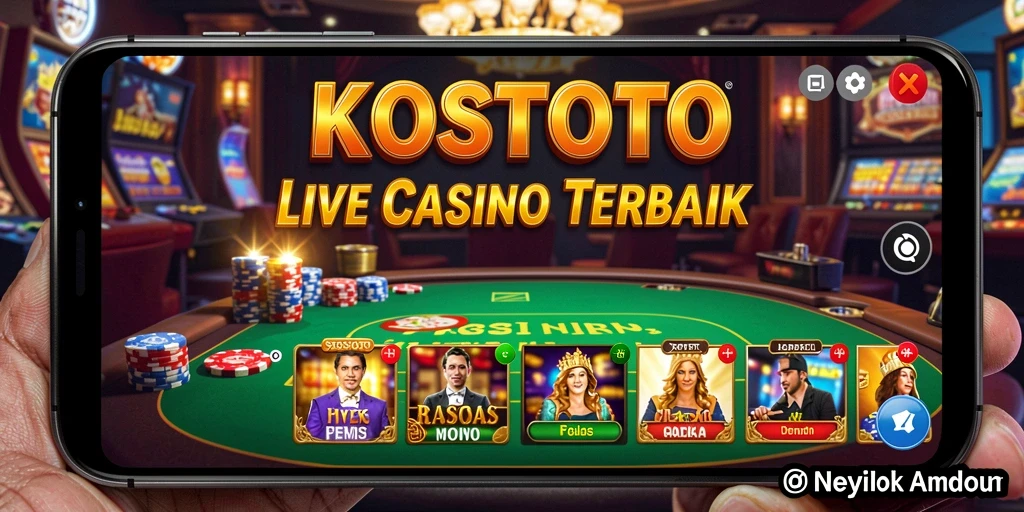 Tampilan gameplay Live Casino yang mendebarkan di KOSTOTO.