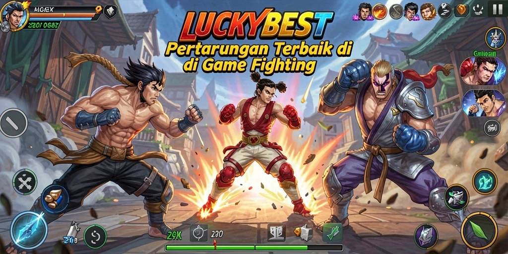 Gameplay Fighting menarik di arena LUCKYBEST.