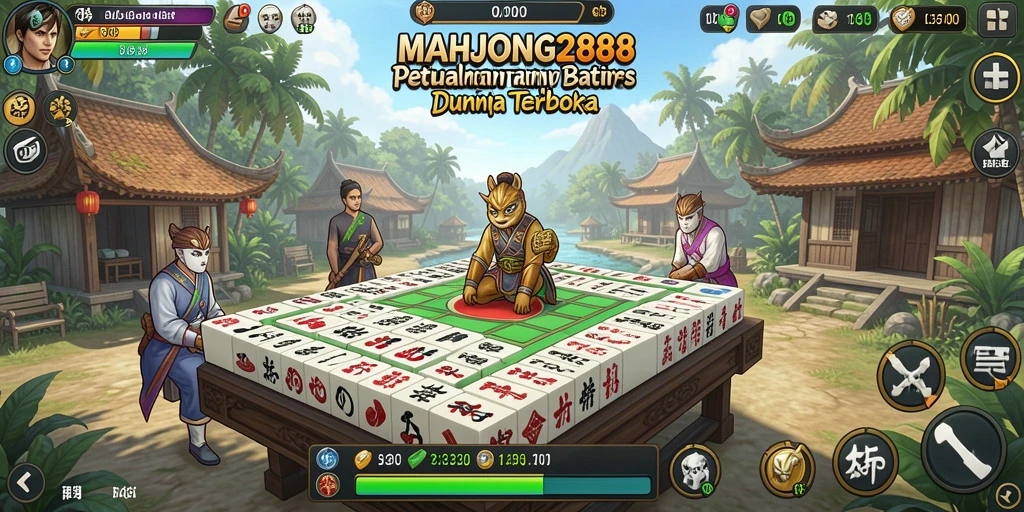 Tangkapan layar gameplay MAHJONG288 yang menunjukkan petualangan seru di dunia terbuka.
