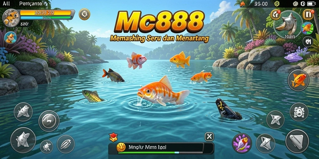Tampilan gameplay memancing yang seru di MC888.