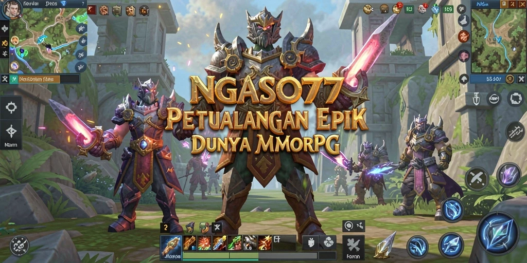 Tangkapan layar menampilkan aksi seru dalam game MMORPG.