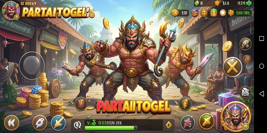 Tampilan utama aplikasi PARTAITOGEL yang user-friendly.