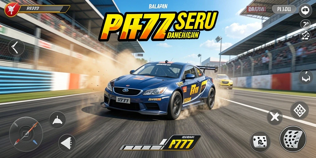 Tampilan menegangkan dari gameplay balapan PF777.