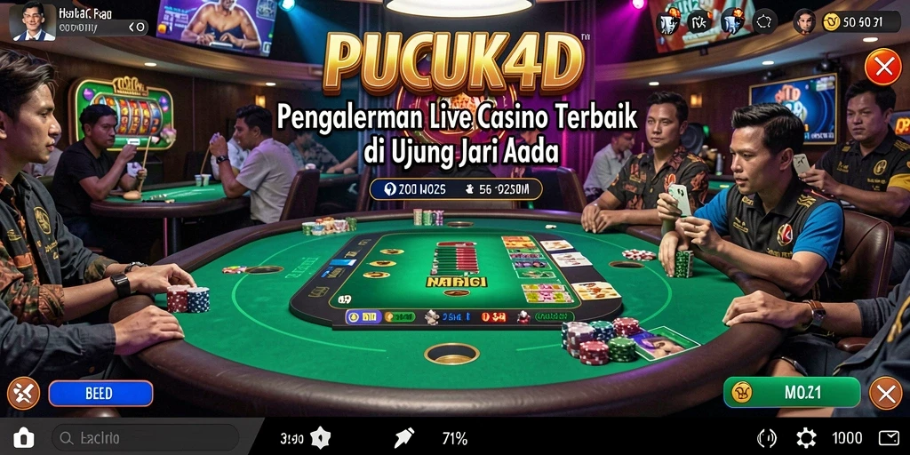 Tampilan gameplay menarik dari PUCUK4D di kasino langsung.