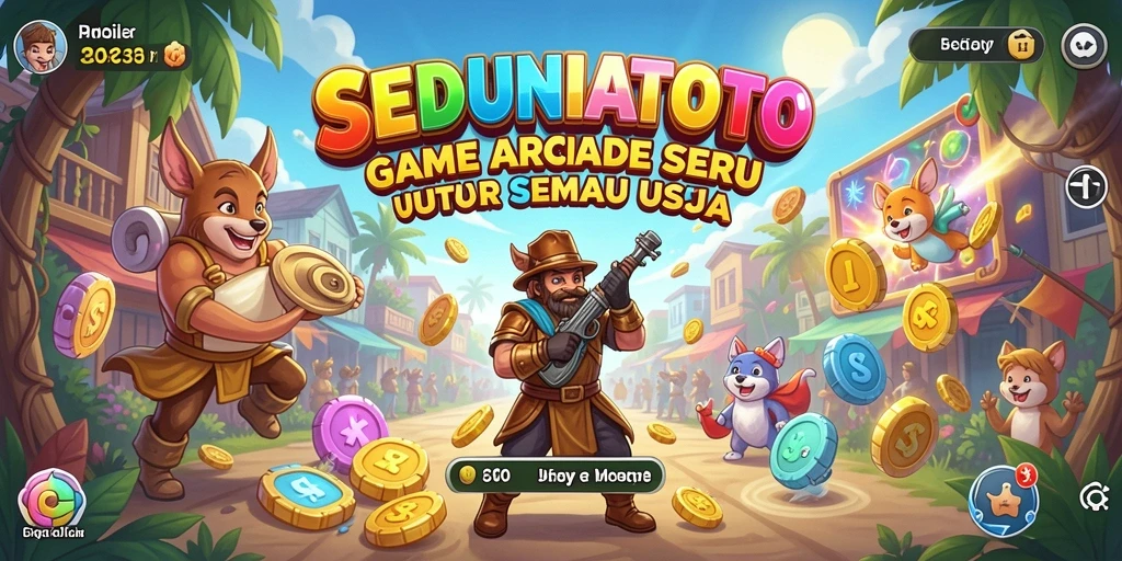 Tangkapan layar utama SEDUNIATOTO menunjukkan gameplay yang menarik dan seru.