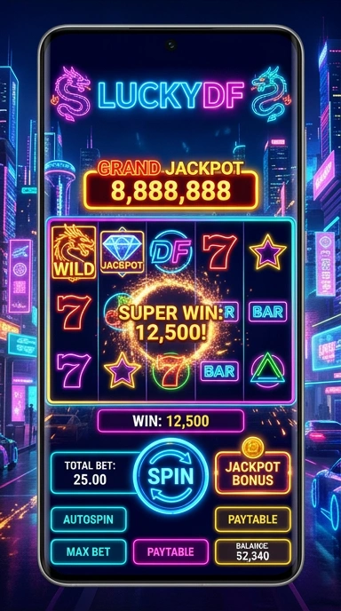 Pengalaman pengguna yang menyenangkan di aplikasi LuckyDF, simple dan efisien.